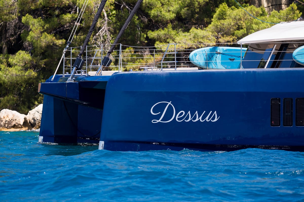 Dessus, a Sunreef Yachts Sunreef 60 catamaran at Grad Kaštela, Croatia