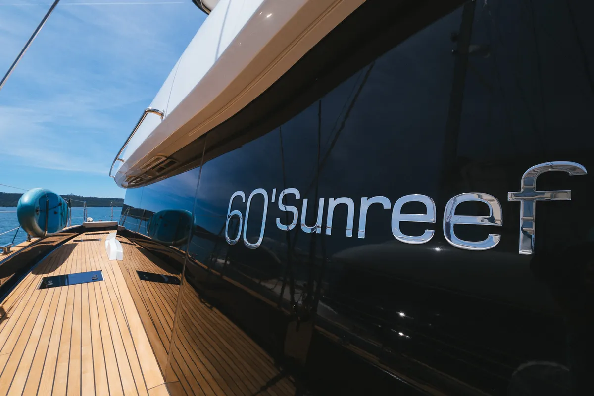 Head on Dessus, a Sunreef Yachts Sunreef 60 catamaran at Grad Kaštela, Croatia