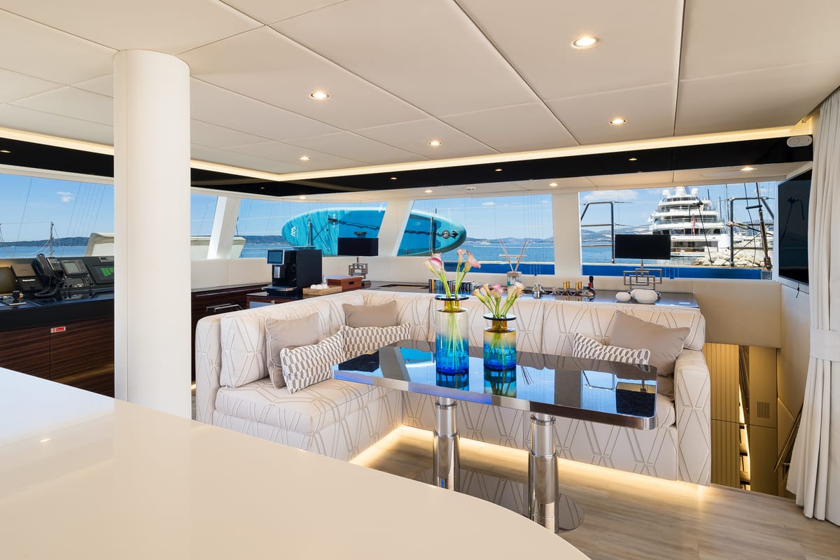 Dessus, a Sunreef Yachts Sunreef 60 catamaran at Grad Kaštela, Croatia