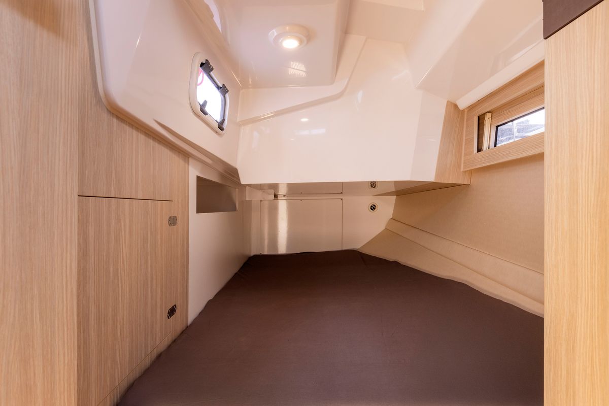 Cabin on Glazy Sztynorckie, a Northman Maxus 34 sailboat at Sztynort, Poland