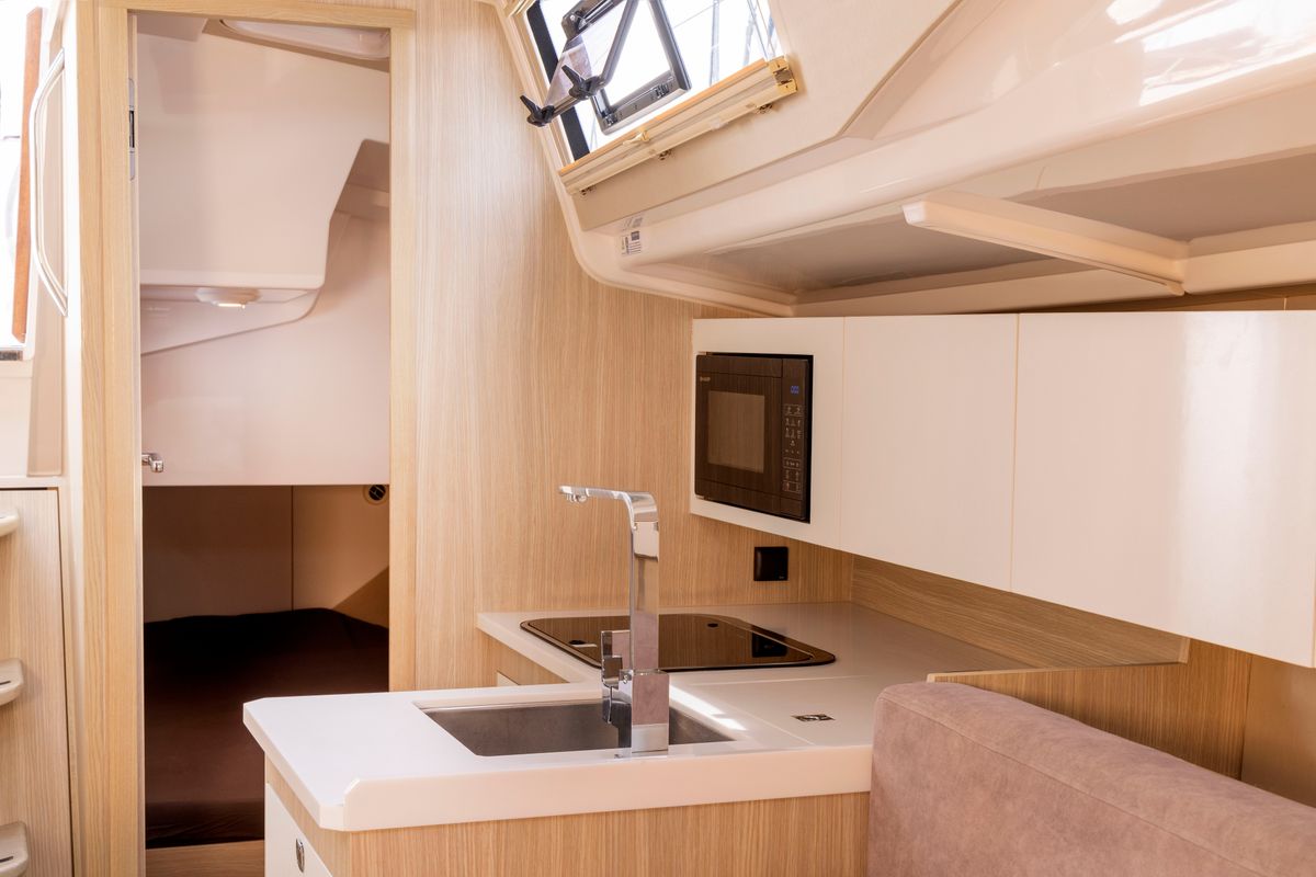 Galley of Glazy Sztynorckie, a Northman Maxus 34 sailboat at Sztynort, Poland