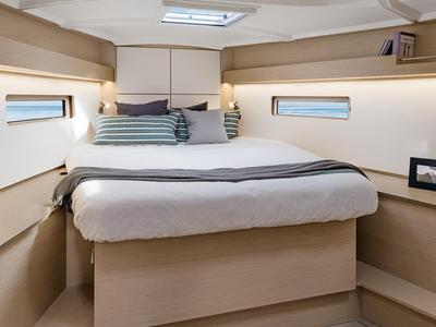 Cabin on Vienna Nano, a Beneteau Oceanis 40.1 sailboat at Preveza, Greece