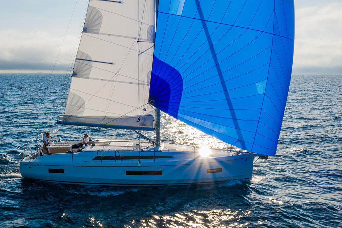 Exterior view of Vienna Nano, a Beneteau Oceanis 40.1 sailboat at Preveza, Greece