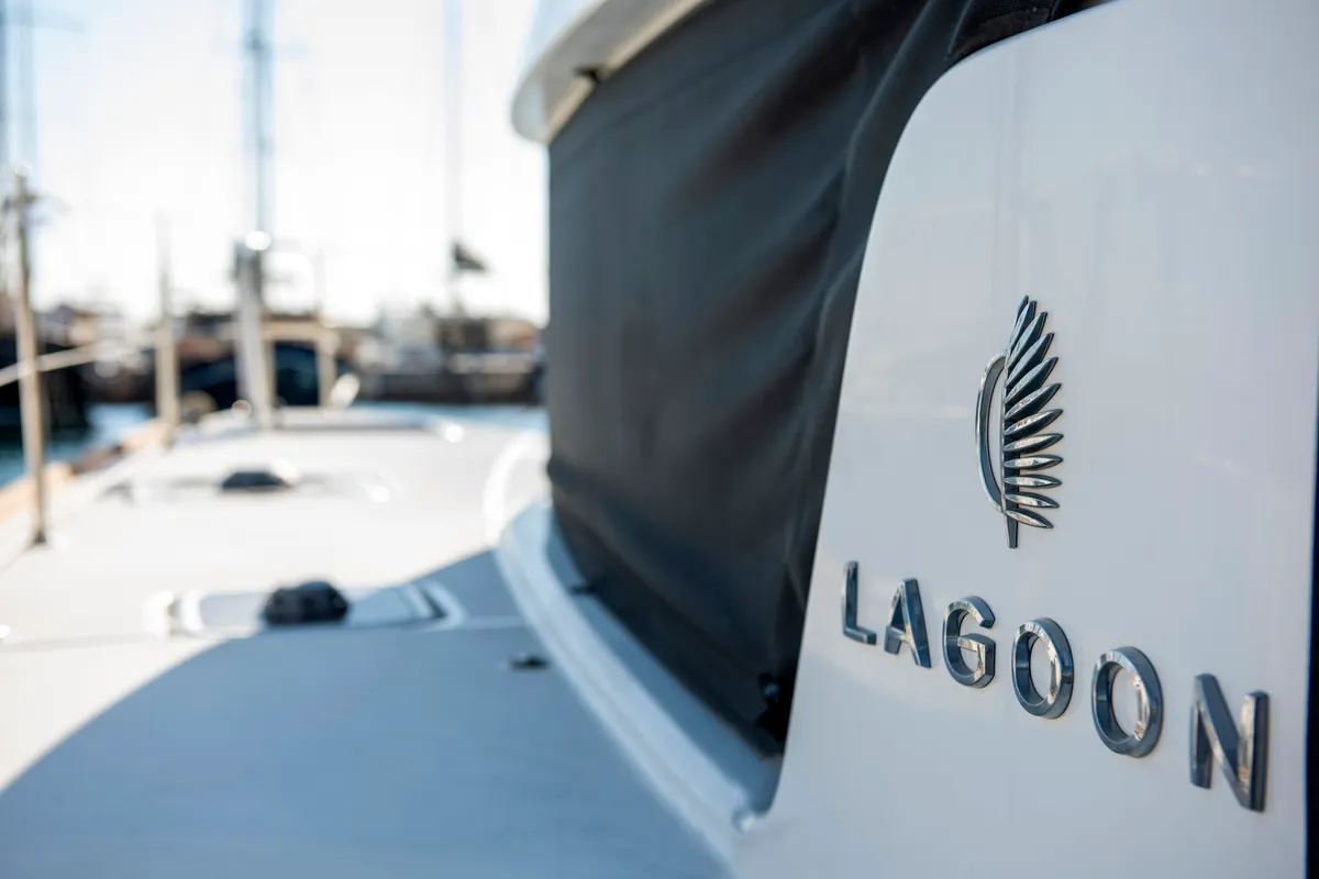 L'Avventura, a Lagoon 40 catamaran at Athens, Greece