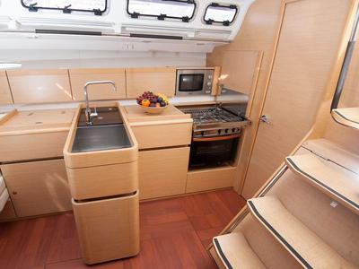 Galley of VENUS, a Beneteau First 45 sailboat at Grad Kaštela, Croatia