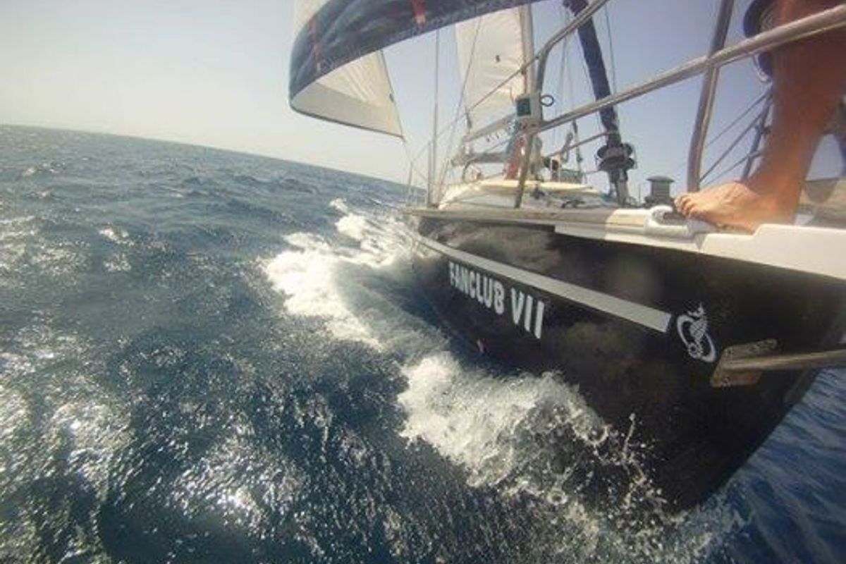 Exterior view of FanClub VII, a Ocean Star 51.2 sailboat at Athens, Greece