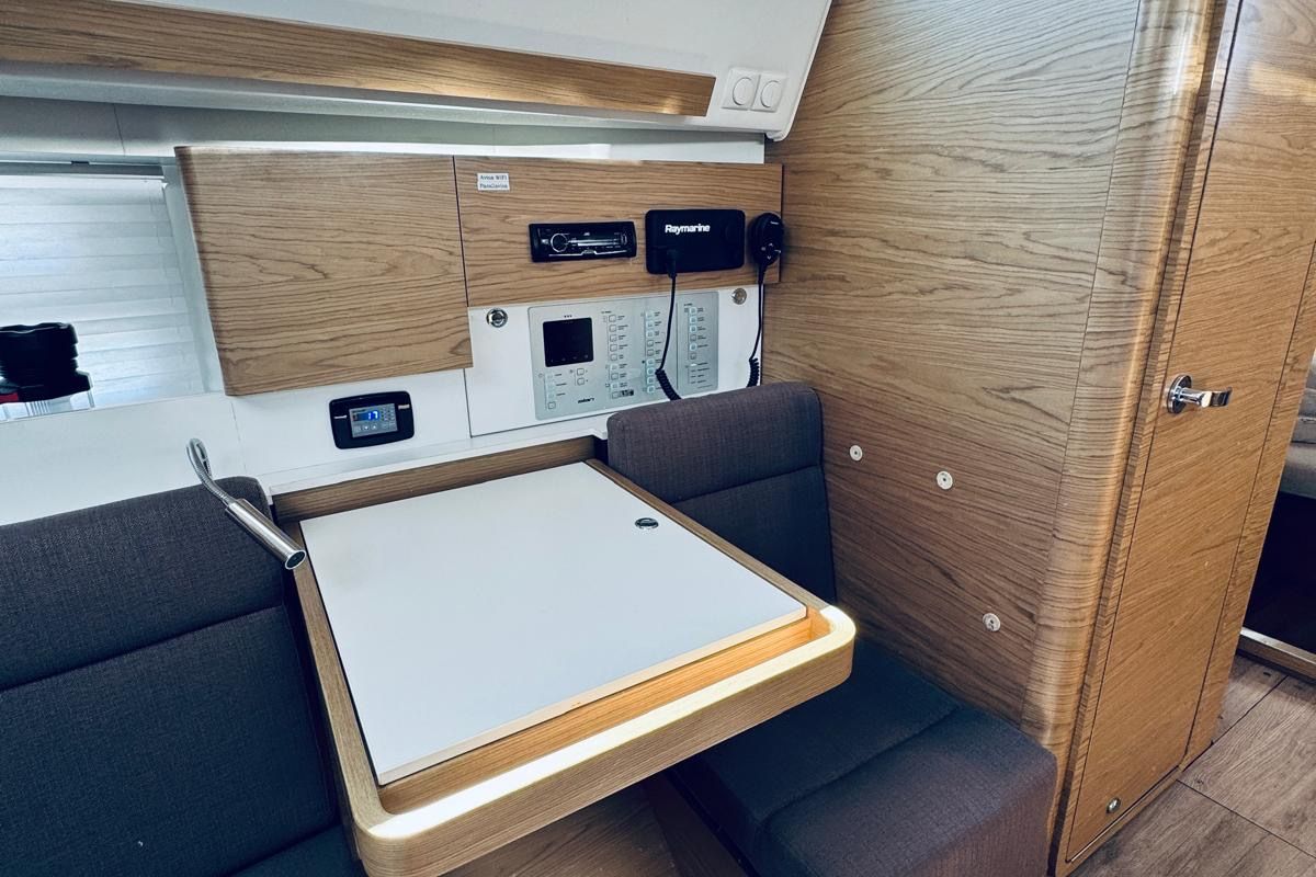 Salon of AVISA, a Elan Impression 40 sailboat at Novi Vinodolski, Croatia