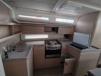 Galley of Elisa, a Beneteau Oceanis 40.1 sailboat at Punat, Croatia