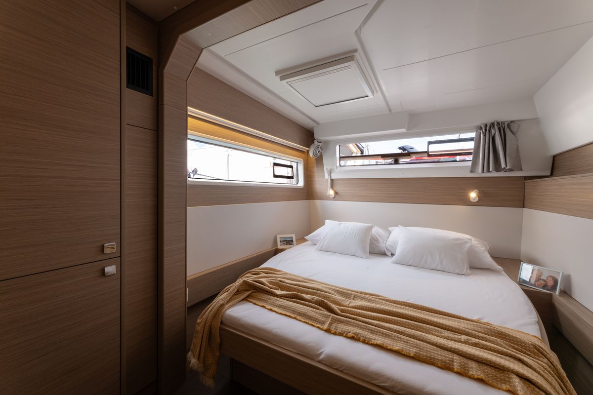 Cabin on LA ROSE, a Lagoon 43 catamaran at Split, Croatia