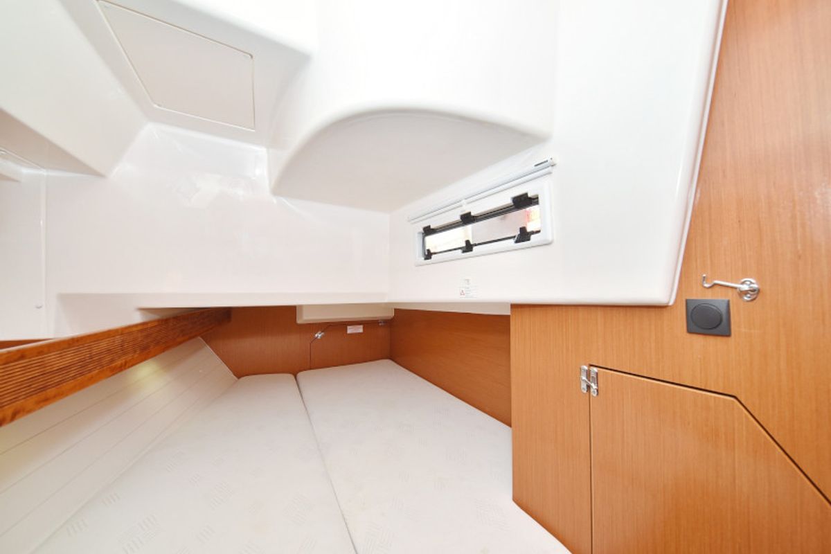 Cabin on Pia M, a Bavaria Cruiser 40 sailboat at Zadar, Croatia