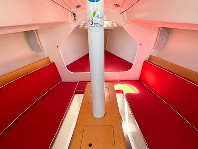Cabin on Kurun, a JPK 10.10 sailboat at La Rochelle, France