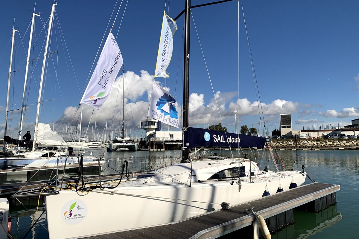 Exterior view of Kurun, a JPK 10.10 sailboat at La Rochelle, France