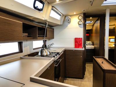 Galley of Summer Spirit, a Beneteau Oceanis 46.1 sailboat at Općina Medulin, Croatia