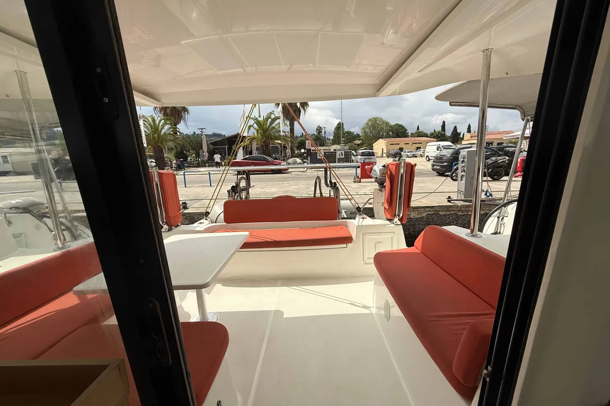 ROXY, a Excess Excess 11 catamaran at Kontokali, Greece