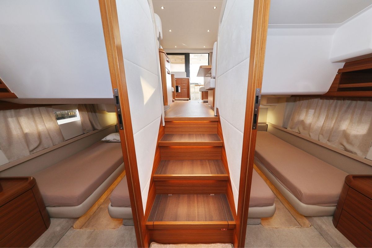 Cabin on Nord, a Greenline 48 Fly yacht at Grad Biograd na Moru, Croatia