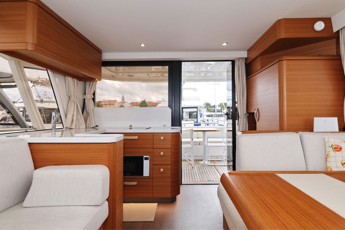 Galley of Nord, a Greenline 48 Fly yacht at Grad Biograd na Moru, Croatia