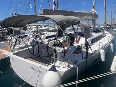 Cockpit of DEMETRA, a AD Boats Salona 46 sailboat at Grad Kaštela, Croatia