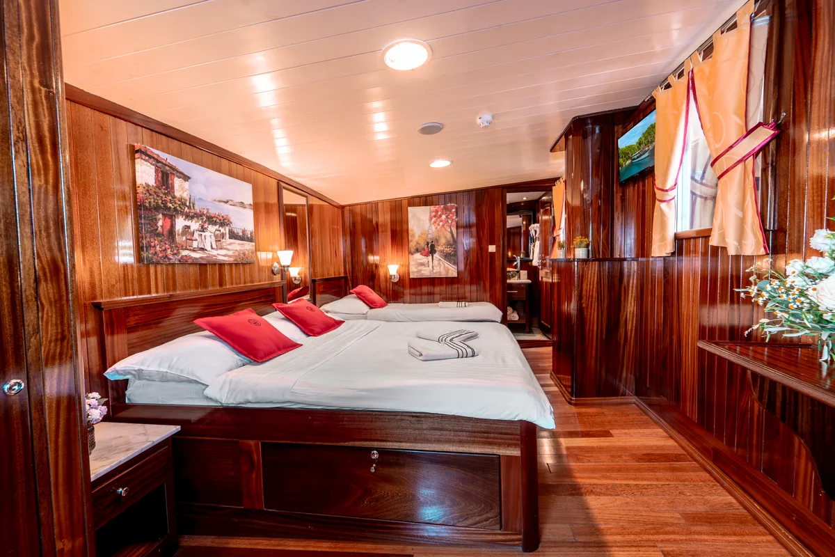 Cabin on Cesarica, a Gulet Motor sailer yacht at Split, Croatia