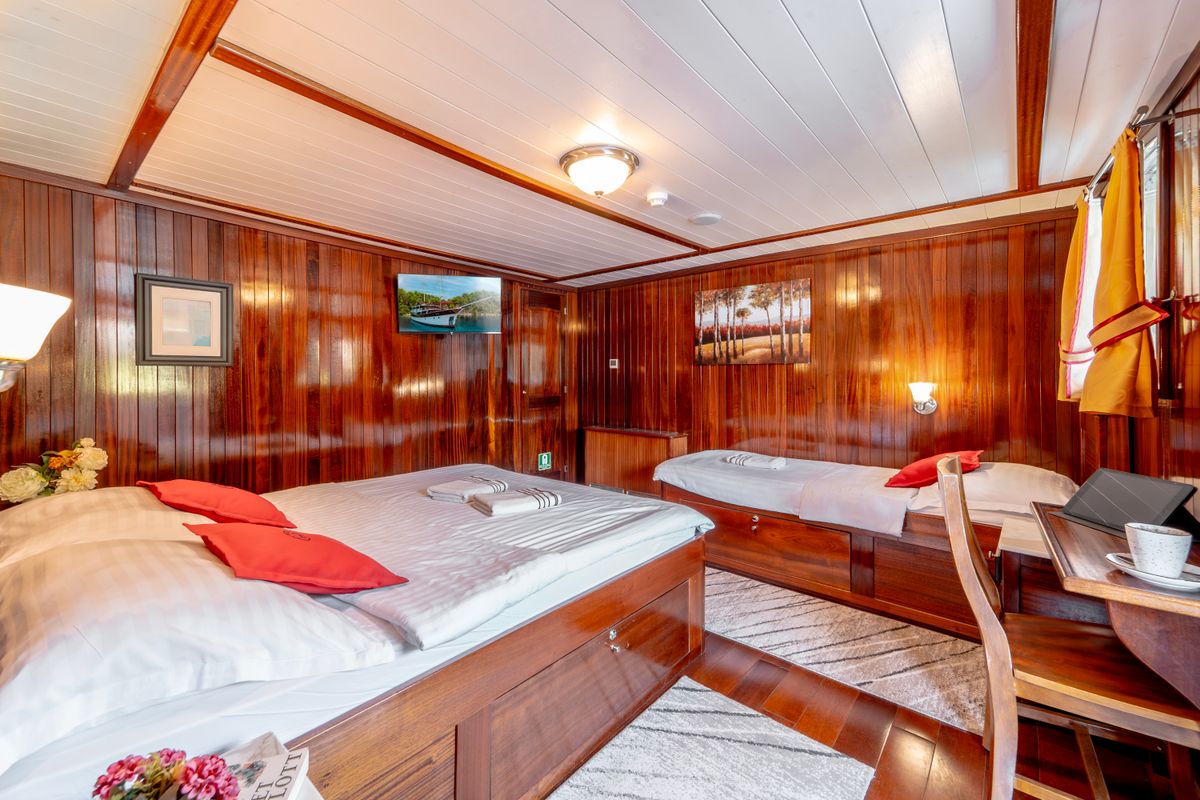 Cabin on Cesarica, a Gulet Motor sailer yacht at Split, Croatia