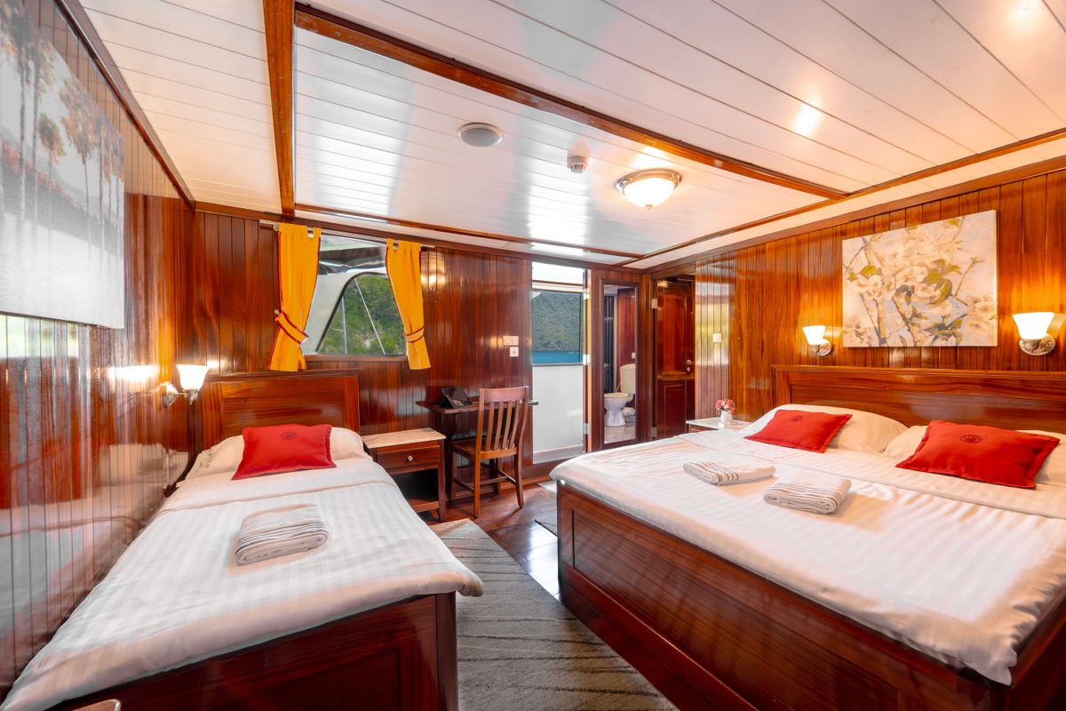 Cabin on Cesarica, a Gulet Motor sailer yacht at Split, Croatia