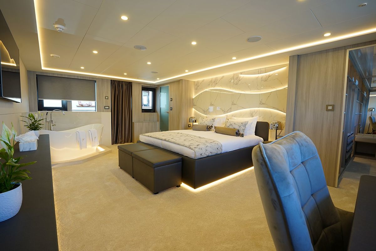 Cabin on Freedom, a Gulet Motoryacht yacht at Split, Croatia