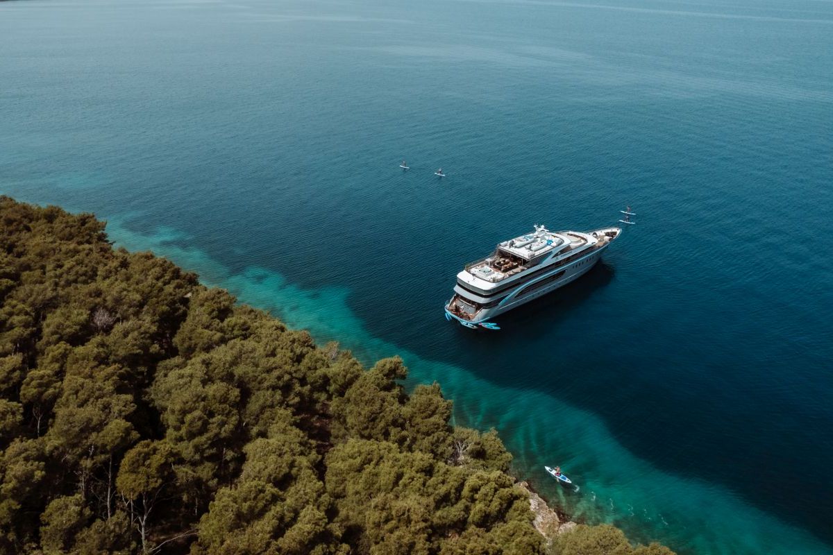 Exterior view of Freedom, a Gulet Motoryacht yacht at Split, Croatia