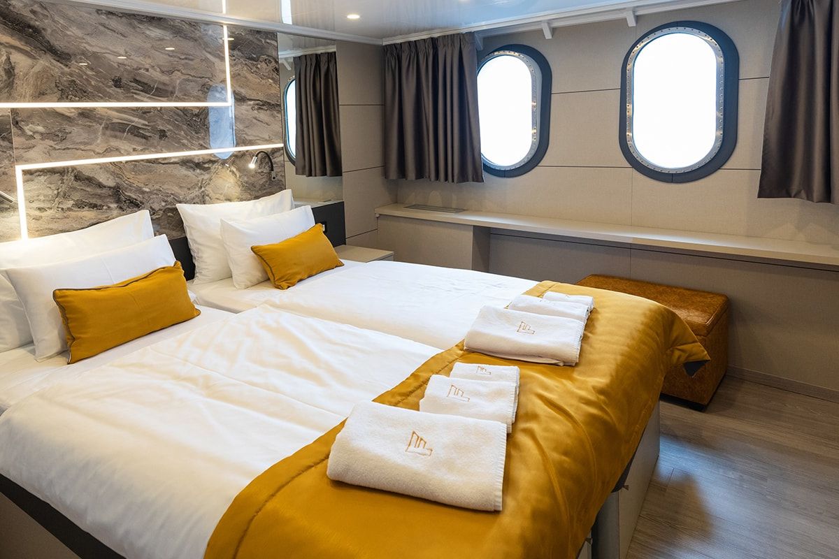 Cabin on Freedom, a Gulet Motoryacht yacht at Split, Croatia