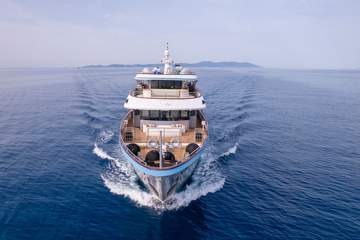 Exterior view of Freedom, a Gulet Motoryacht yacht at Split, Croatia