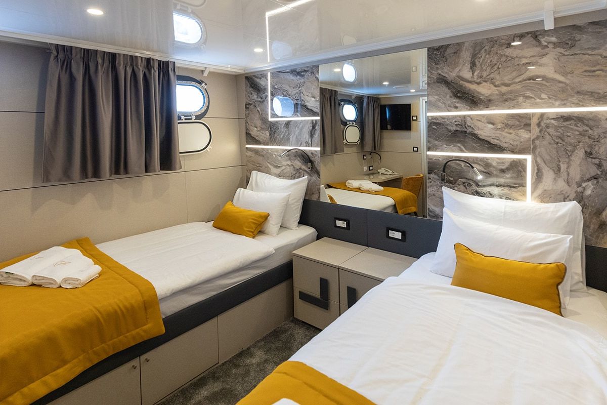 Cabin on Freedom, a Gulet Motoryacht yacht at Split, Croatia