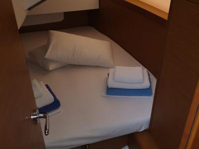 Cabin on Actaea, a Jeanneau Sun Odyssey 349 sailboat at Volos Municipality, Greece
