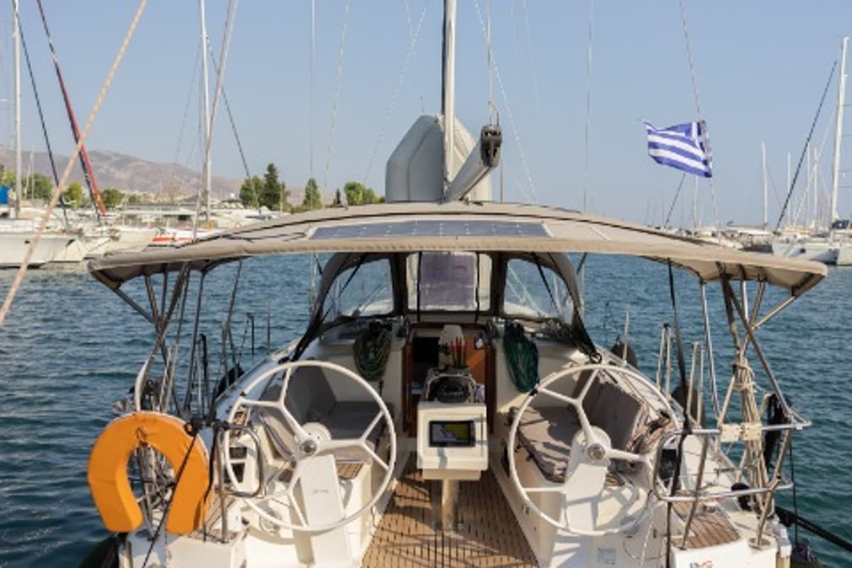 Galley of Marlo, a Bavaria Cruiser 37 sailboat at Athens, Greece