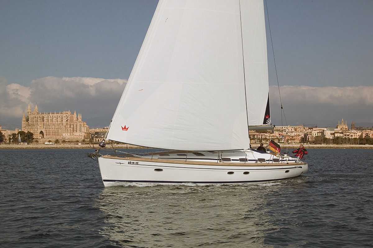 Prominea, a Bavaria 50 Cruiser sailboat at Punat, Croatia
