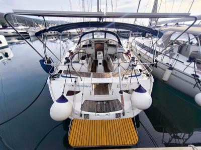Prominea, a Bavaria 50 Cruiser sailboat at Punat, Croatia