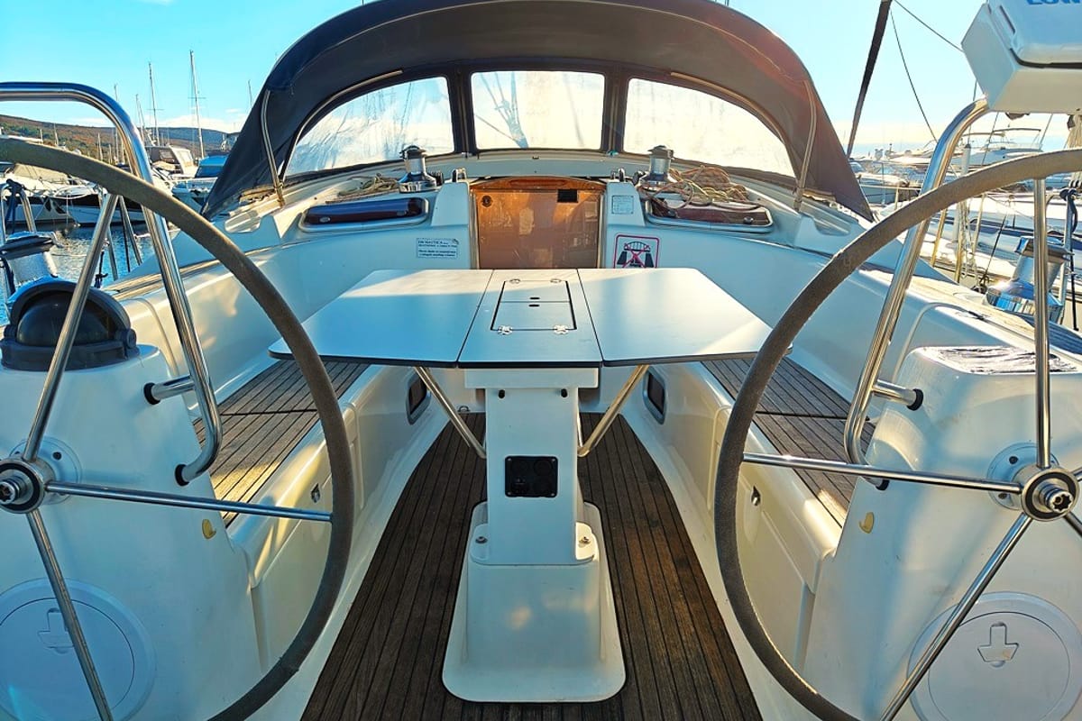Prominea, a Bavaria 50 Cruiser sailboat at Punat, Croatia