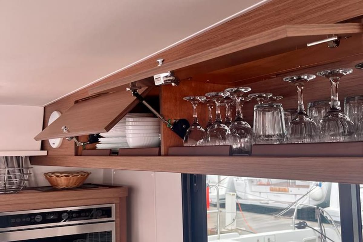 Galley of Vesper, a Lagoon 42 catamaran at Seget Donji, Croatia