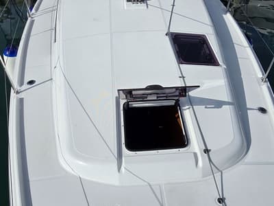 Deck of Princess Marija, a Jeanneau Sun Odyssey 380 sailboat at Grad Pula, Croatia