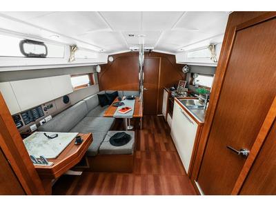 Salon of HAPPY, a Beneteau Oceanis 38 sailboat at Grad Šibenik, Croatia