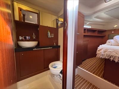 Head on Team B, a Hanse Yachts Hanse 505 sailboat at Grimaud, France