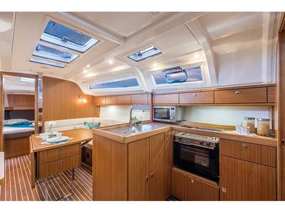 Galley of Whiff, a Bavaria Cruiser 37 sailboat at Općina Sukošan, Croatia