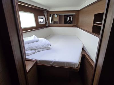 Cabin on Elenya, a Lagoon 450 S catamaran at Općina Marina, Croatia