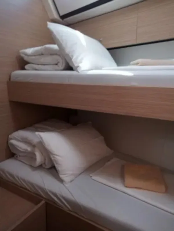 Cabin on STYRIA, a D&D Kufner 50 sailboat at Grad Biograd na Moru, Croatia