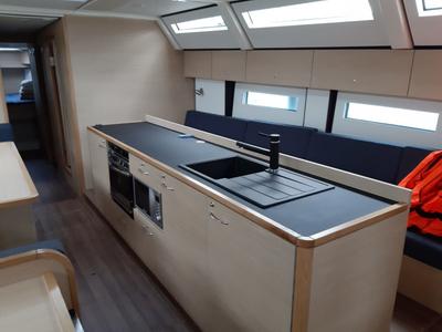 Galley of STYRIA, a D&D Kufner 50 sailboat at Grad Biograd na Moru, Croatia