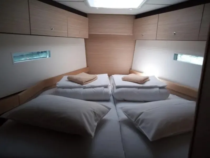 Cabin on STYRIA, a D&D Kufner 50 sailboat at Grad Biograd na Moru, Croatia