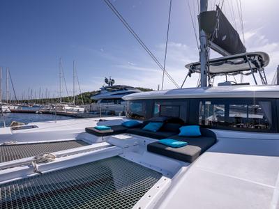 Deck of Sofia, a Lagoon 46 catamaran at Općina Rogoznica, Croatia