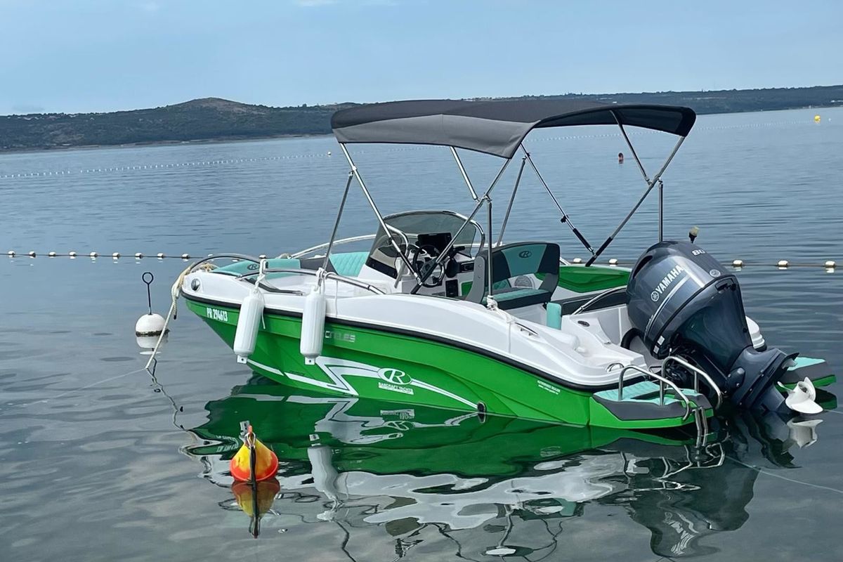 Exterior view of Rancraft RS Cinque.5, a Gulet Rancraft RS Cinque.5 motorboat at Zadar, Croatia