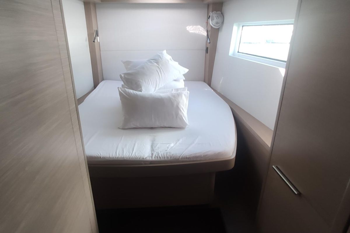 Cabin on Euphoria IV, a Lagoon 51 catamaran at Grad Kaštela, Croatia