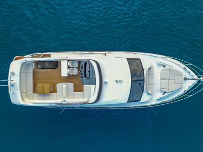 Exterior view of Mayfly, a Princess Yachts Princess 55 F yacht at Podstrana - Miljevac, Croatia