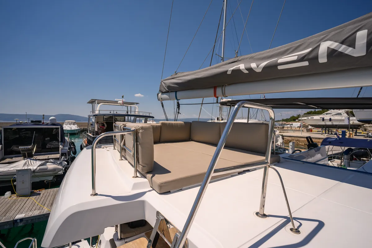 Cap Bon, a sailboat at Novi Vinodolski, Croatia