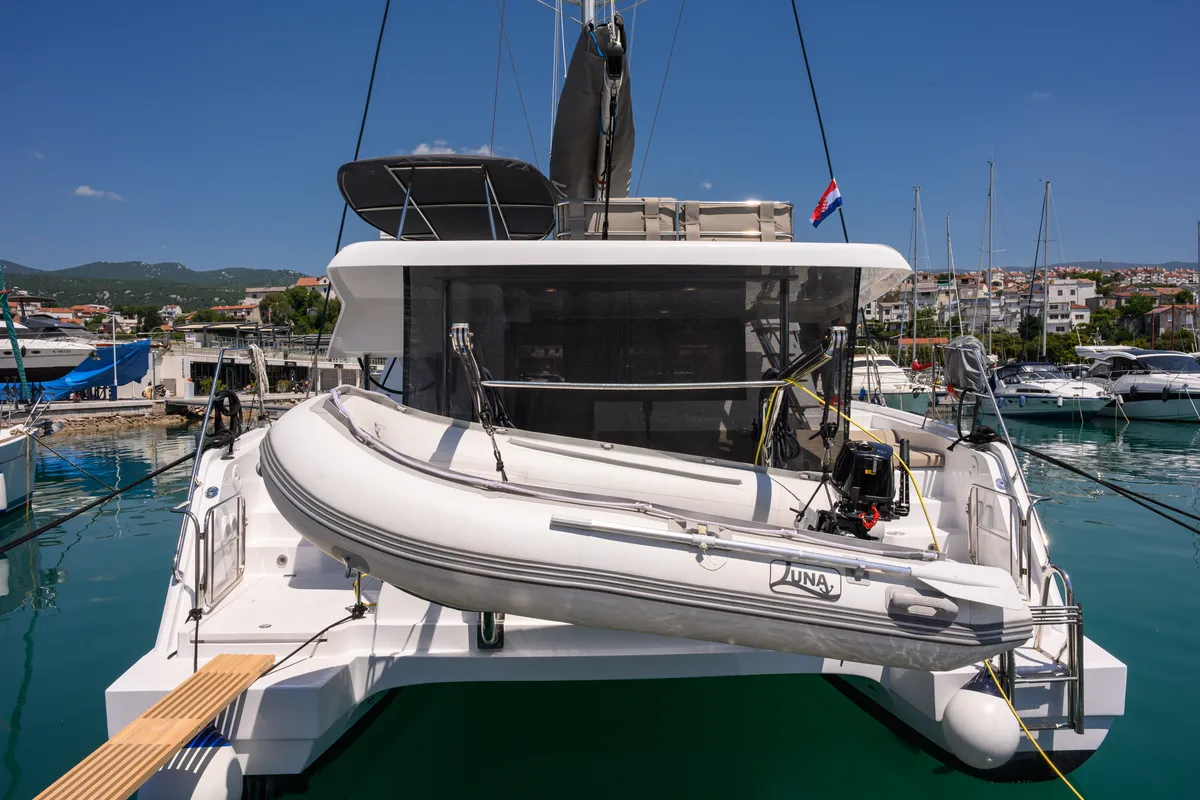Cap Bon, a sailboat at Novi Vinodolski, Croatia
