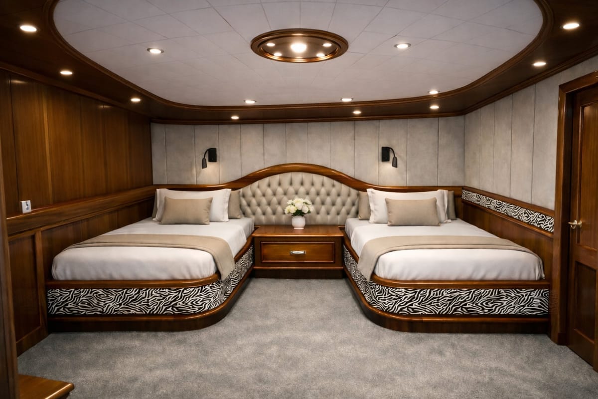 Cabin on Tosca, a Gulet Motoryacht yacht at Marmaris, Turkey